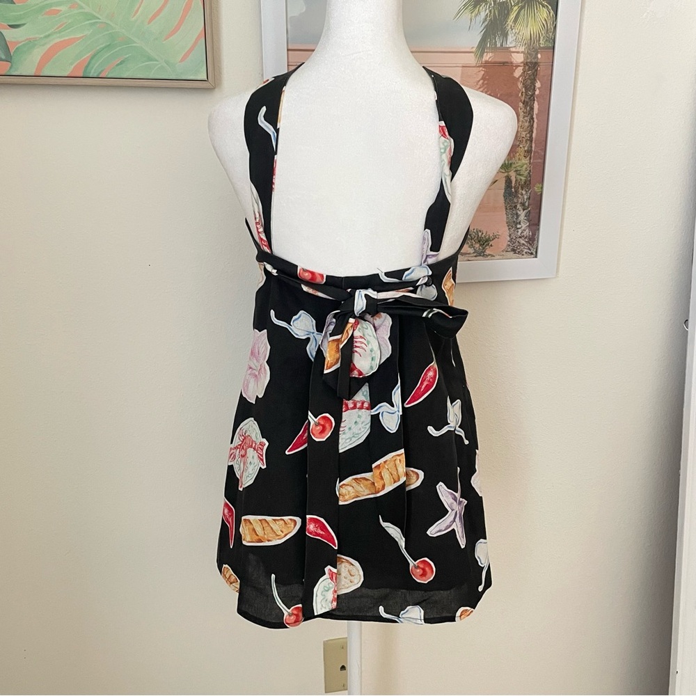 Peppermayo Keira Linen Mini Dress - Black Banchetto - Picture 4 of 4